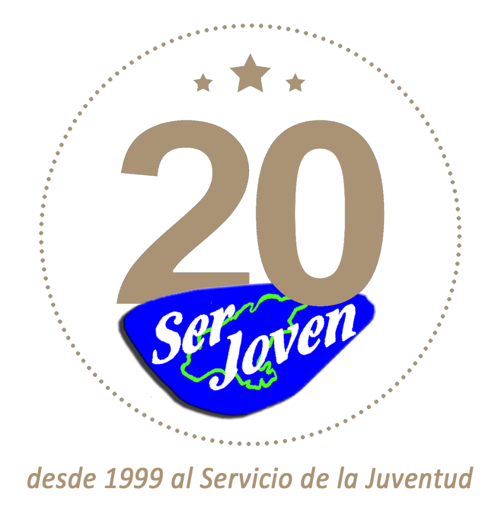 Logo del 20 aniversario de Ser Joven